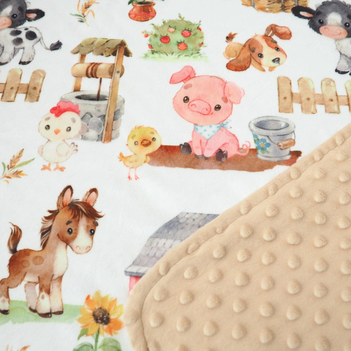 Farm Animals - Minky Blanket