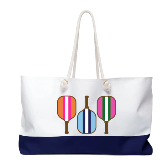 Pickleball Colorful Weekender Tote Bag