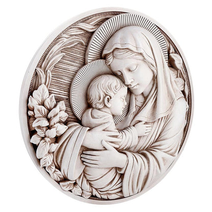 Maternal Grace Garden Round Plaque