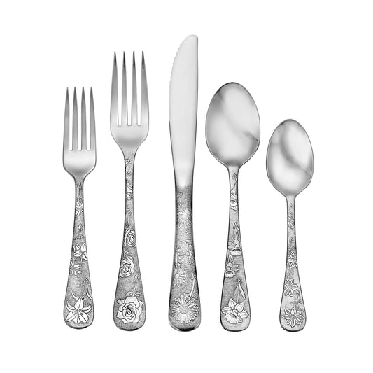 American Garden Flatware 20pc Place Setting