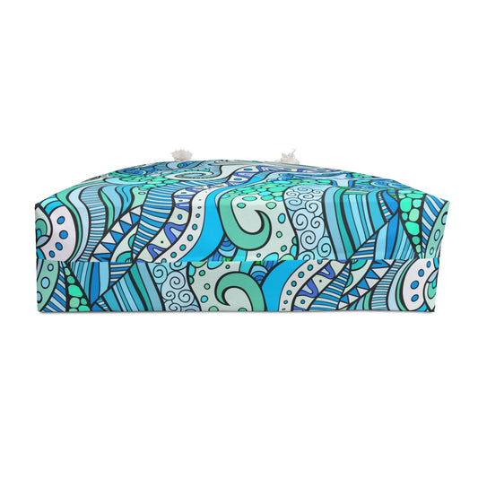 Starfish Mosaic Beach Tote Bag