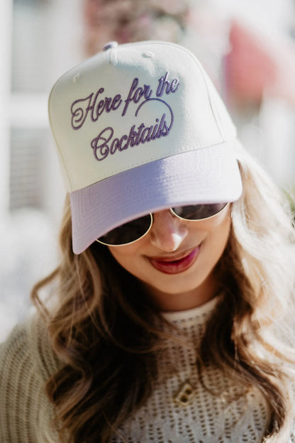 Here For the Cocktails Two-Toned Vintage Hat
