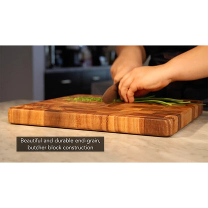 Ironwood Large End Grain Prep Station, Acacia,20"X 14"x1.25"