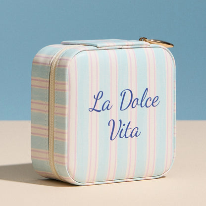 La Dolce Vita Travel Jewelry Box – Sky Blue Preorder Ships March '26