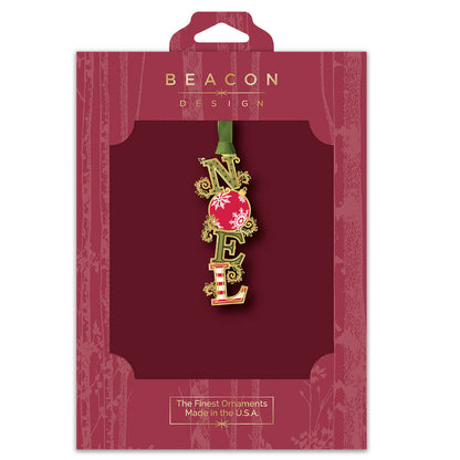 Noel 3D Brass Ornament