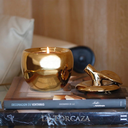 Gold Apple Perfumed Candle – English Rose