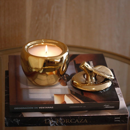 Gold Apple Perfumed Candle – English Rose