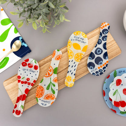 Lemons - 9.25" Glass Spoon Rest