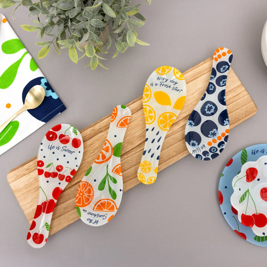 Lemons - 9.25" Glass Spoon Rest