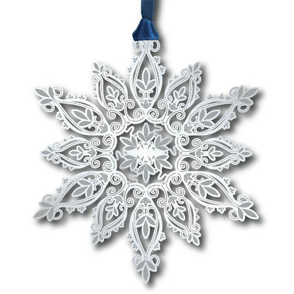 Wondrous Snowflake Brass Ornament