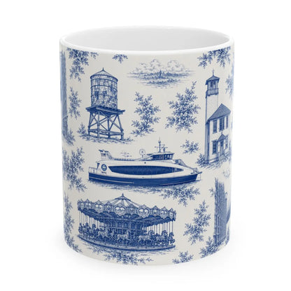Dumbo Toile De Jouy Chinoiserie Ceramic Mug