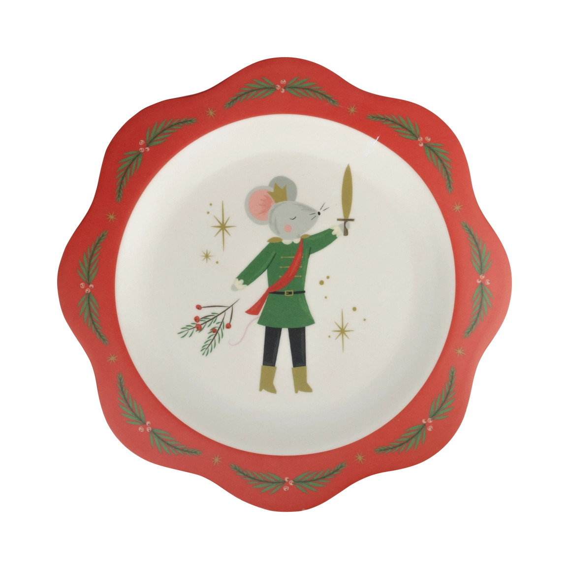 Nutcracker Bamboo Plate Set