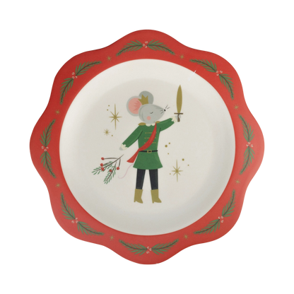 Nutcracker Bamboo Plate Set