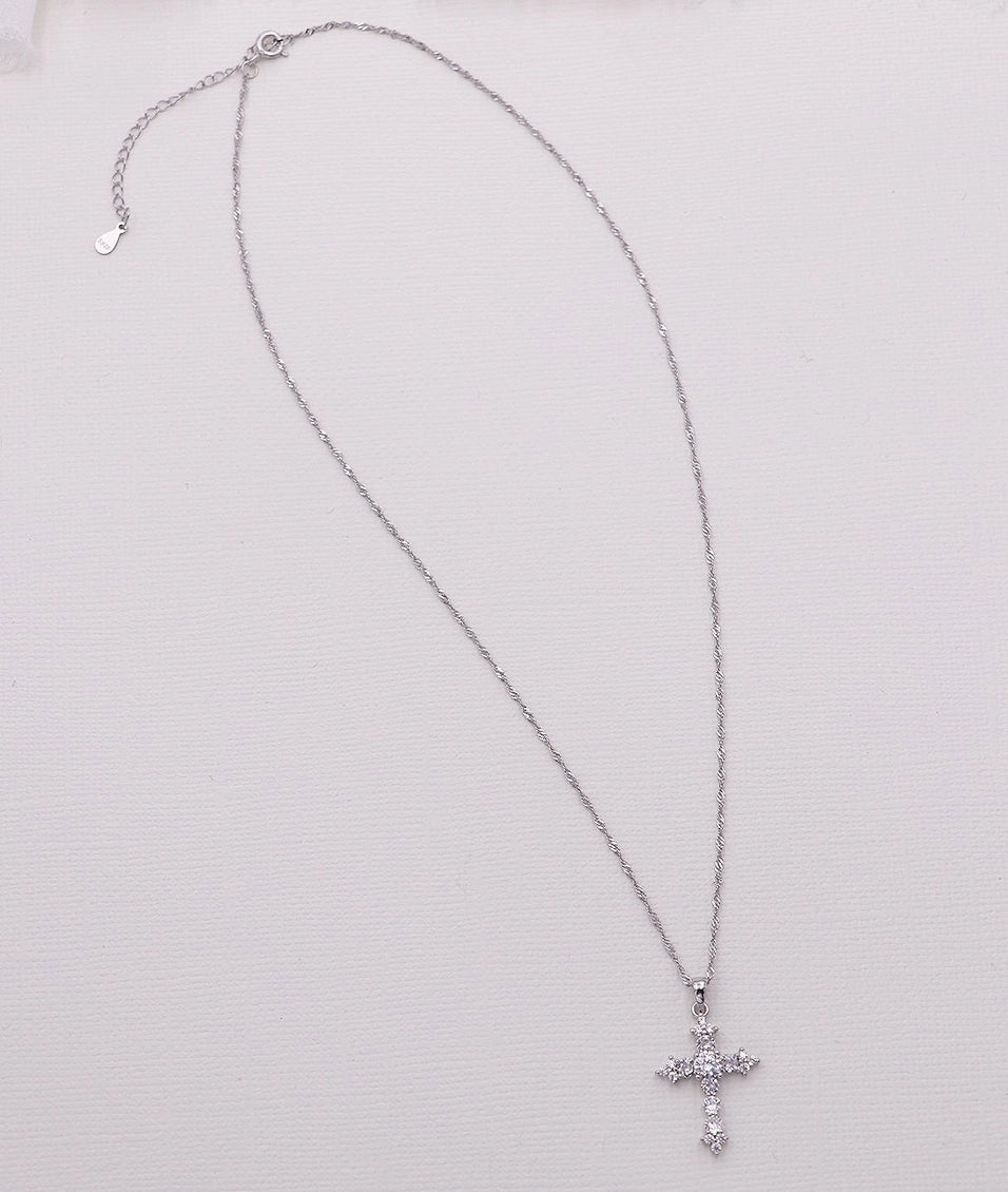 Sterling Silver Cross Pendant Necklace