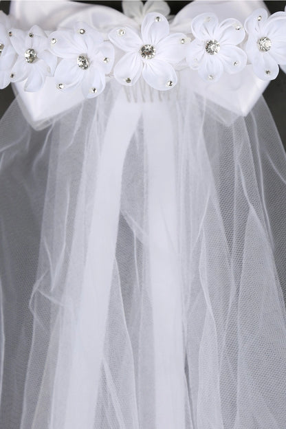 Gem Flower Crown Veil