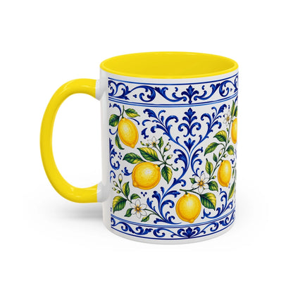 Little Italy Amalfi Blue & Lemon 11oz Mug