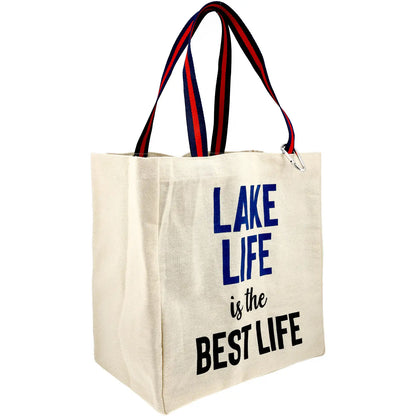 Lake Life is the Best Life- 100% Cotton Twill Gift Bag