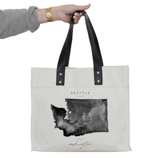 Custom City State Map Market Tote