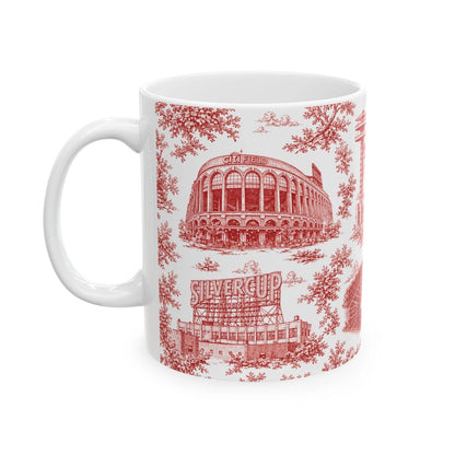 Queens Toile De Jouy Chinoiserie Ceramic Mug