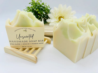 Unscented Handmade Soap Bar Natural Vegan Cold Process