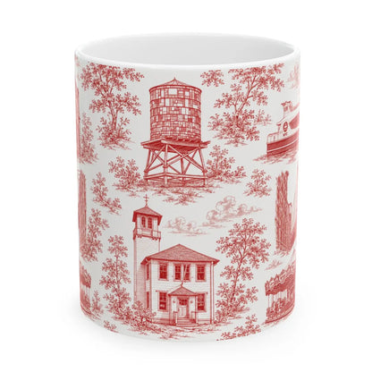 Dumbo Toile De Jouy Chinoiserie Ceramic Mug