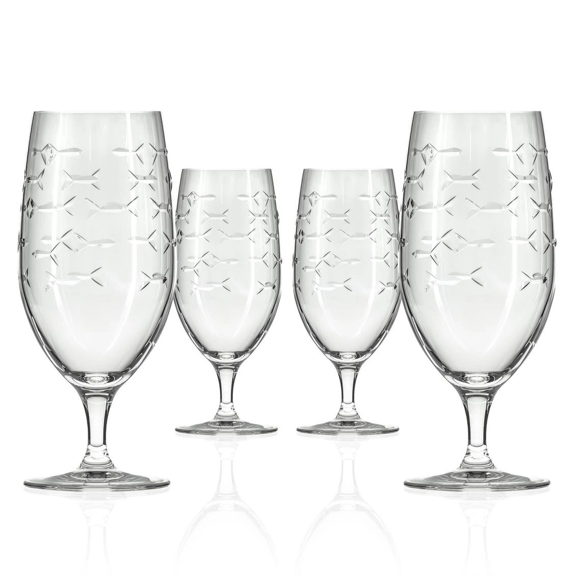 Rolf Glass School of Fish Iced Tea Glass - Thumbnail 5
