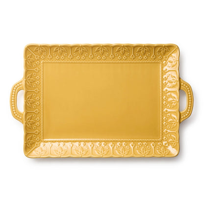 Provence Embossed Rectagular Platter W/Handles 17in X 12.5in
