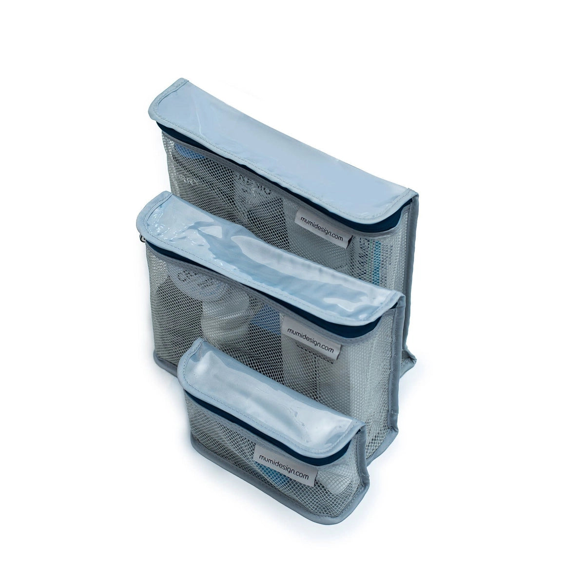 Toiletry Cubes (Set of 3) - Black