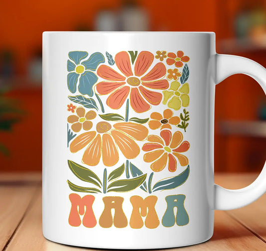 Boho Floral Mama 12oz. Mug