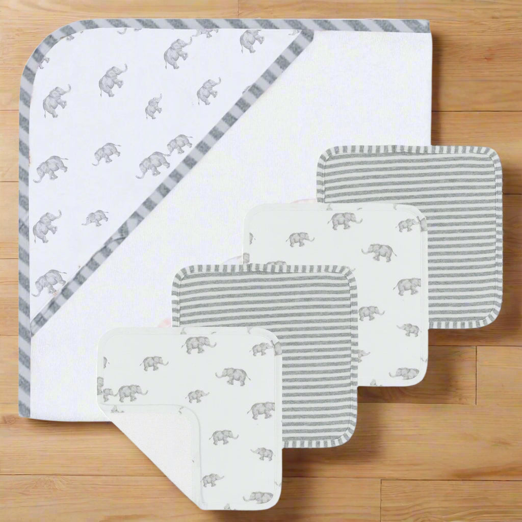 5pc Bath Gift Set - Elephant Heritage
