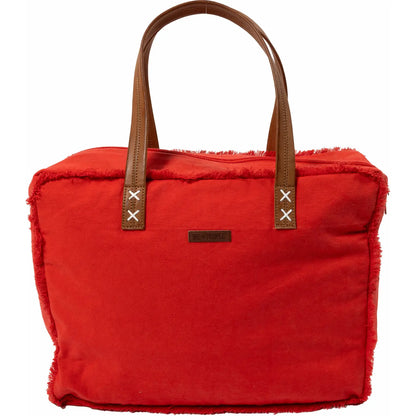 Boat Life Red Canvas Tote