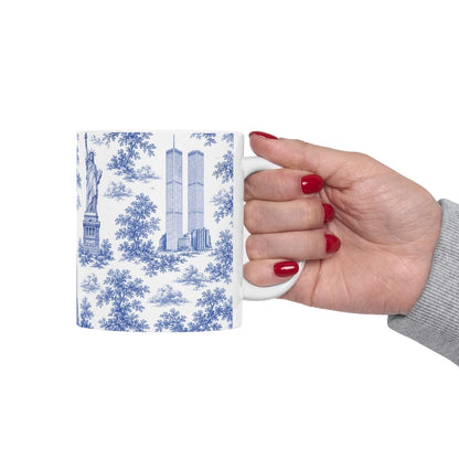 Manhattan Toile De Jouy Chinoiserie Ceramic Mug