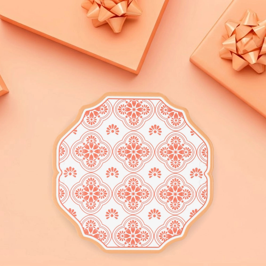 Coral - 8.25" Ceramic Trivet