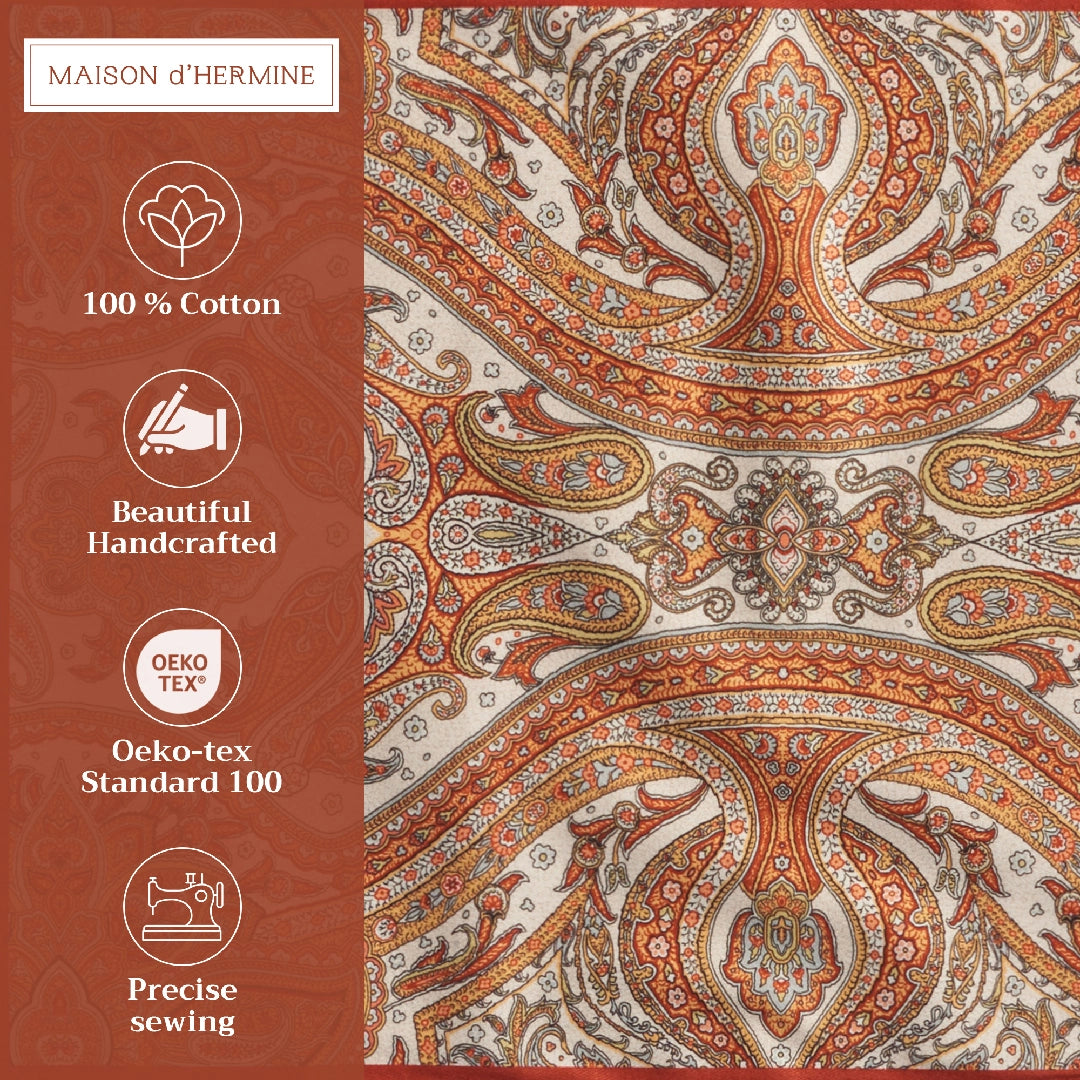 Kashmir Paisley - Placemats 100% Cotton 13" X 19" - Set of 4