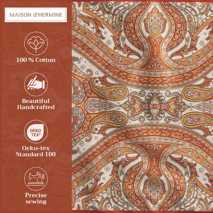 Kashmir Paisley - Placemats 100% Cotton 13" X 19" - Set of 4