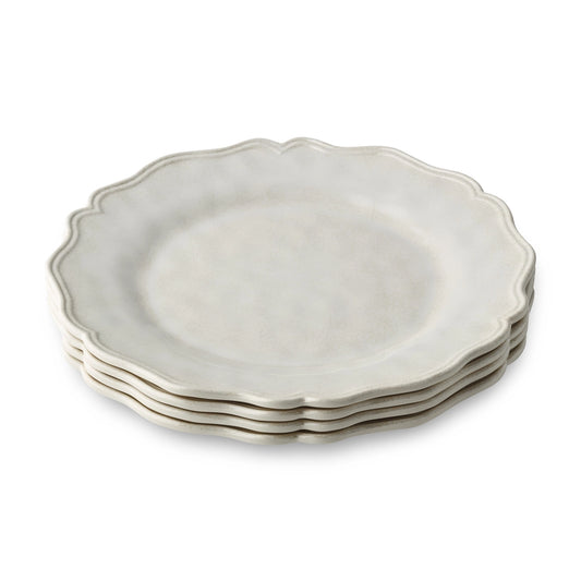 Isabella Cream Melamine Dinner Plate 11" Set of 12