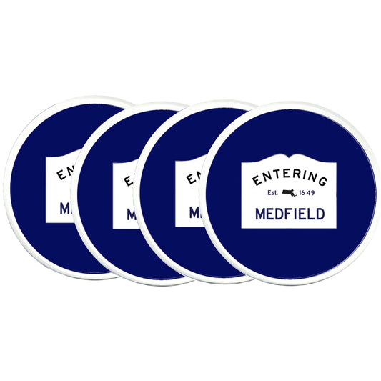 Custom Entering Town Acrylic Coaster Set of 4