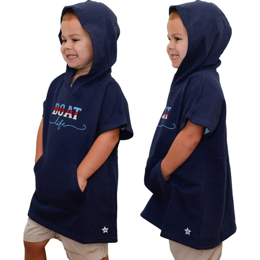 Boat Life - Hooded French Terry Cover Up (1T-3T)