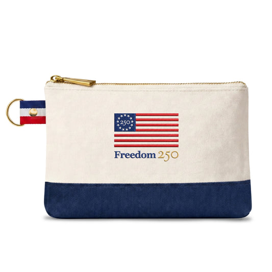 Freedom 250 Canvas Pouch Bag - Officially Licensed - NY Gift Boutique