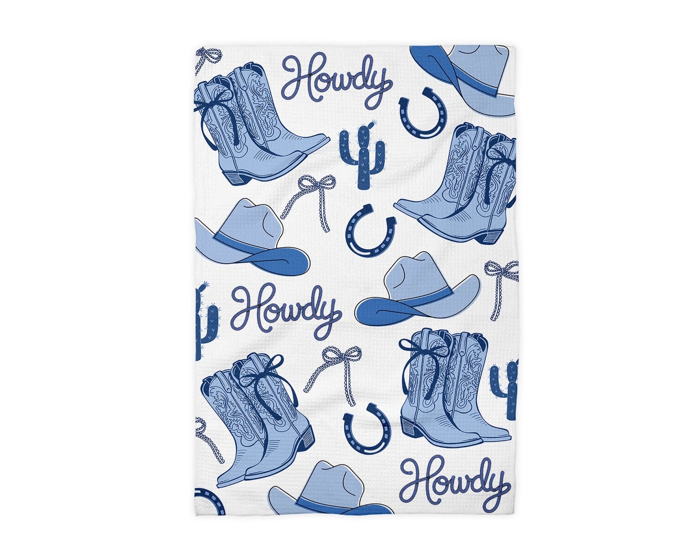 Cowgirl Western Cactus Waffle Weave Towel - NY Gift Boutique