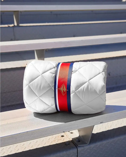 White Waterproof Quilted Puffer Blanket