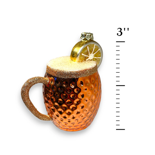 Moscow Mule Glass Ornament