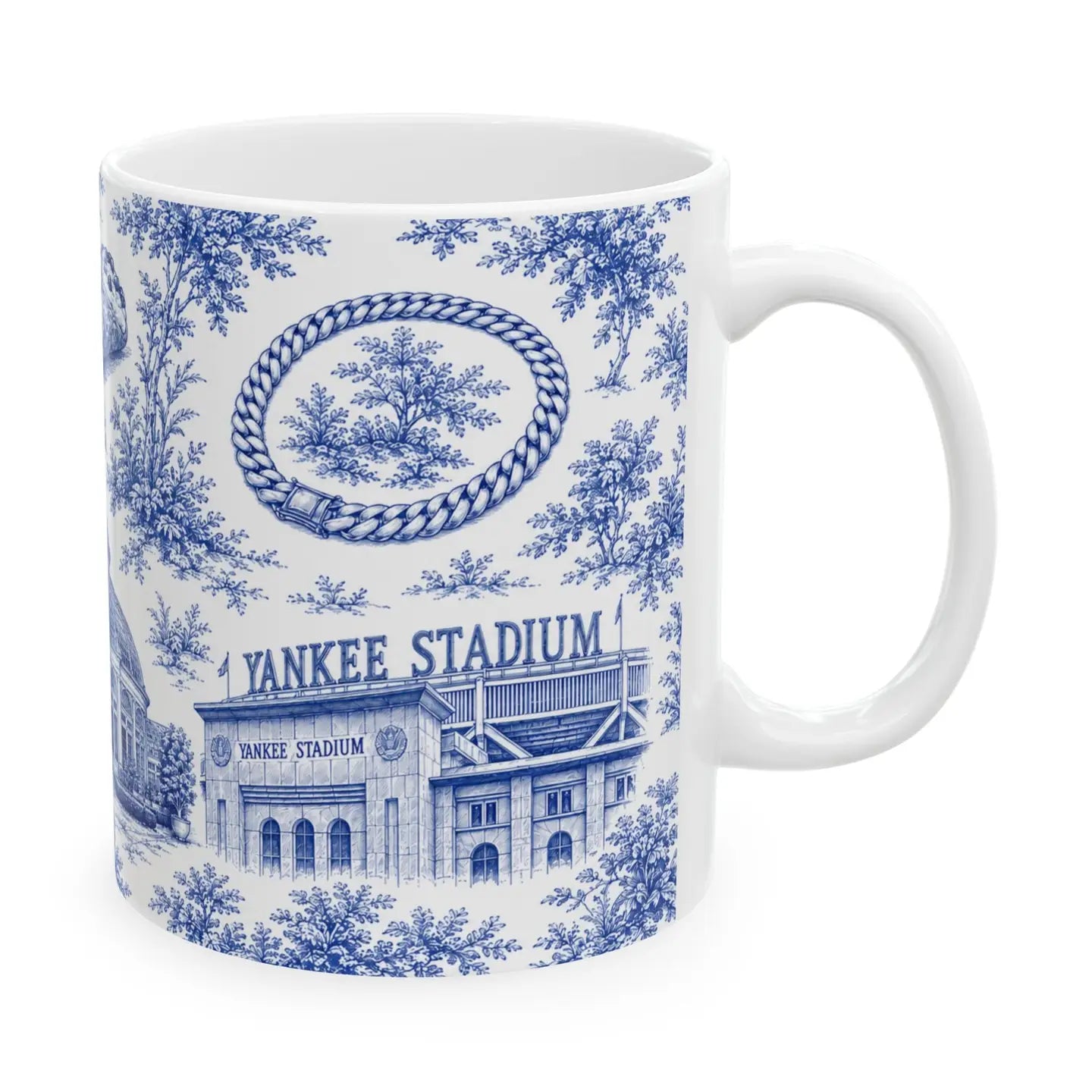 Bronx Toile De Jouy Chinoiserie Ceramic Mug