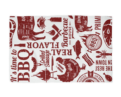 BBQ Grilling Waffle Weave Towel - NY Gift Boutique