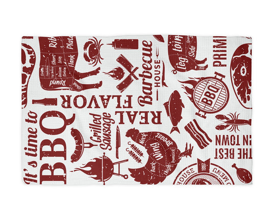 BBQ Grilling Waffle Weave Towel - NY Gift Boutique