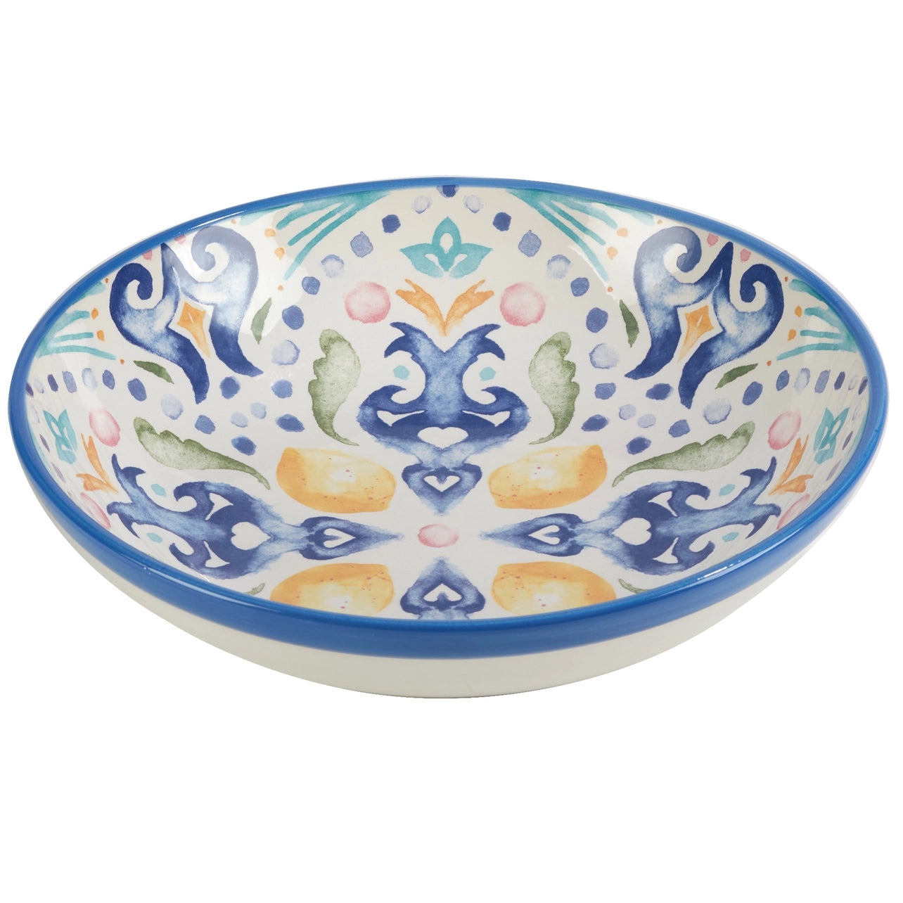 Lemonade Ceramic Serving Pasta Bowl 13in X 3in