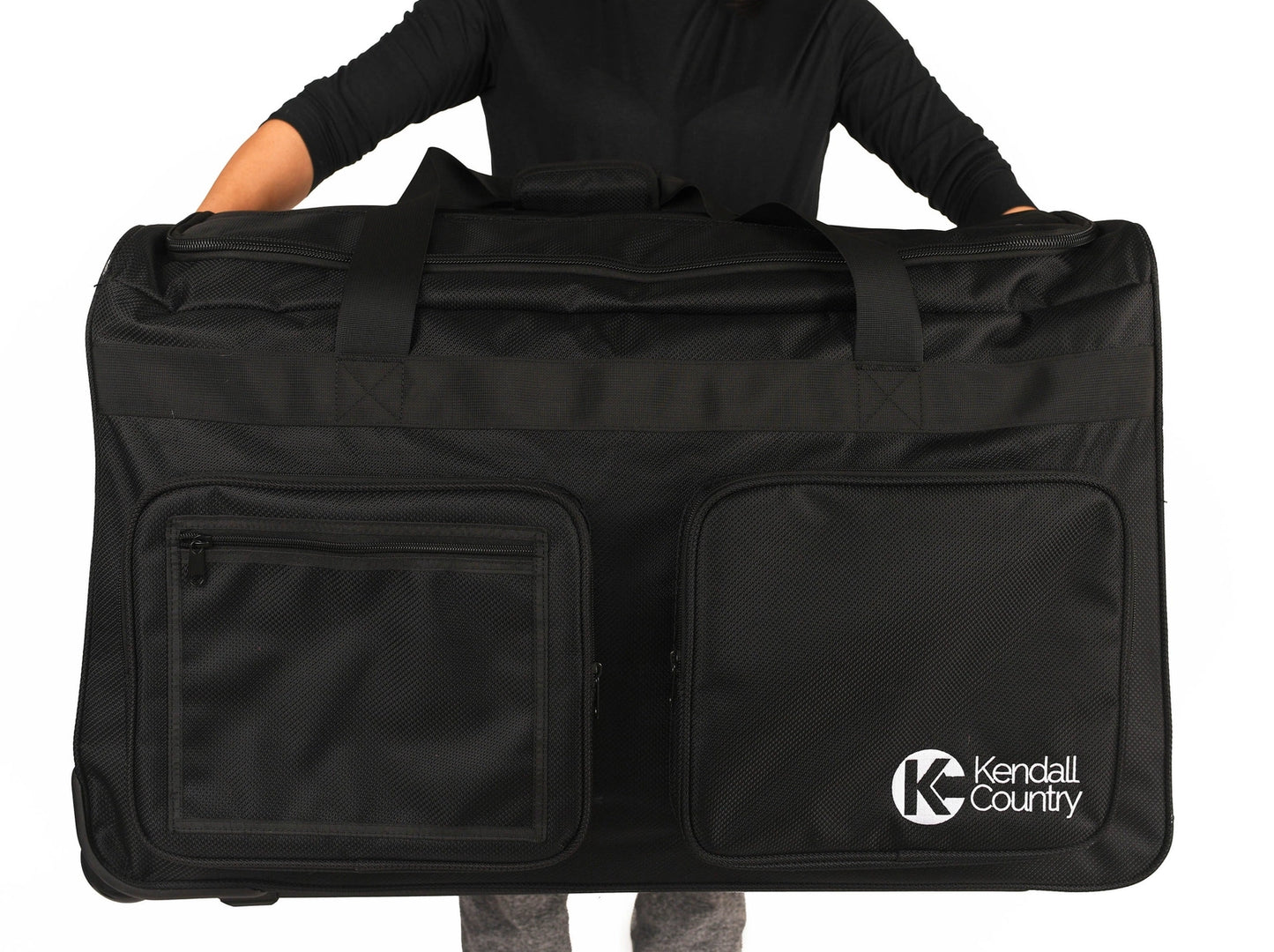 Rolling Duffel with Garment Rack - Raven Black, X-Large 30"