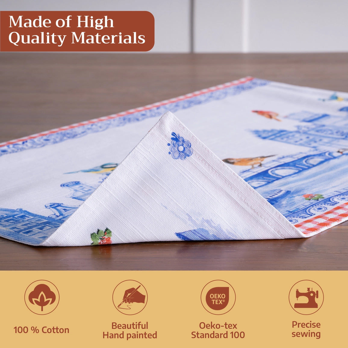 Amsterdam Canals - Placemats 100% Cotton 13" X 19" - Set of 4