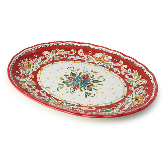 Provence Ceramic Oval Platter 16in X 12in