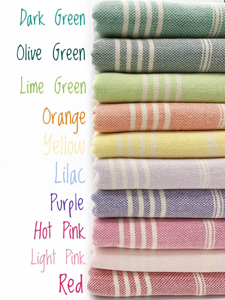 Sand Free Turkish Towel |Striped Beach Towel | Peshtemal - NY Gift Boutique